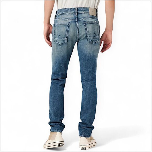 Hudson Blake Slim Straight Fit Jeans in Blue Coast Stretch Denim New NWT 38 - Picture 2 of 6